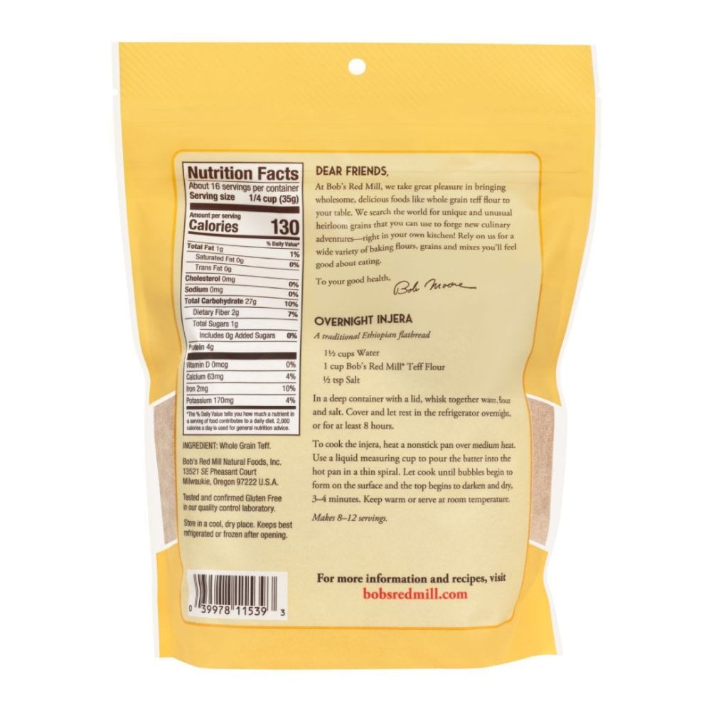Bob's Red Mill Teff Gluten Free Flour 567g