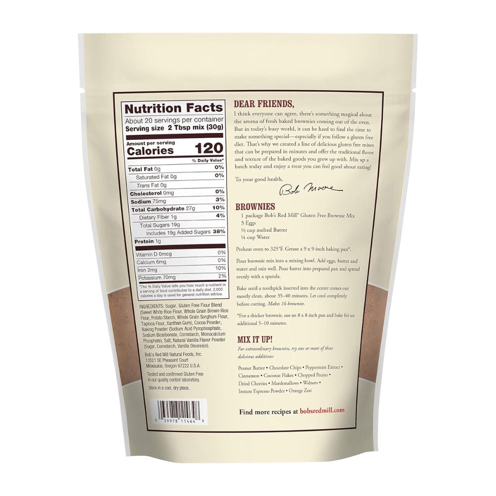 Bob's Red Mill Gluten Free Brownie Mix 595g