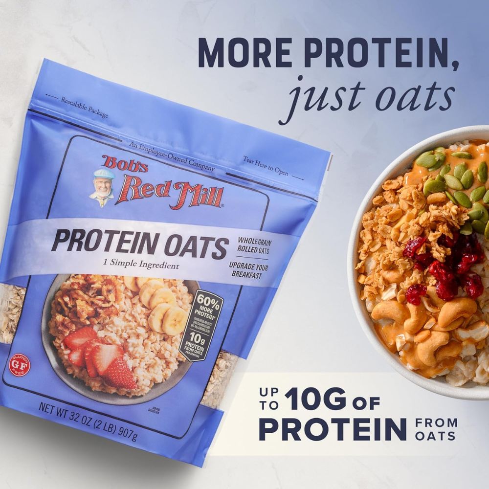 Bob's Red Mill Gluten Free Protein Rolled Oats 907g