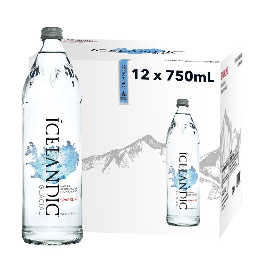 Icelandic Glacial Sparkling Water 12 x 750ml