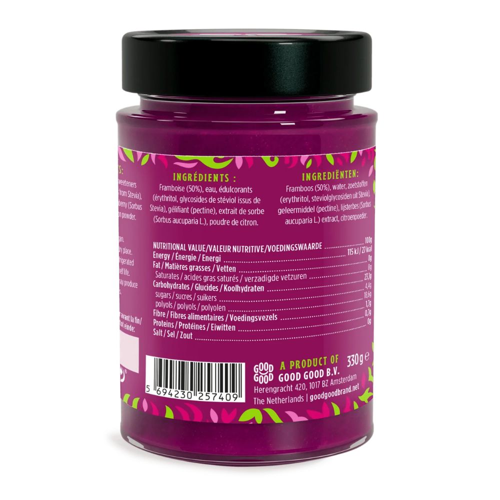 Good Good Raspberry Jam 330g