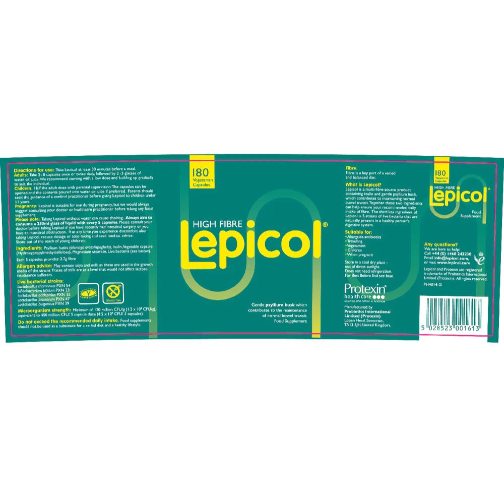 Lepicol Fibre Supplement 180 Capsules