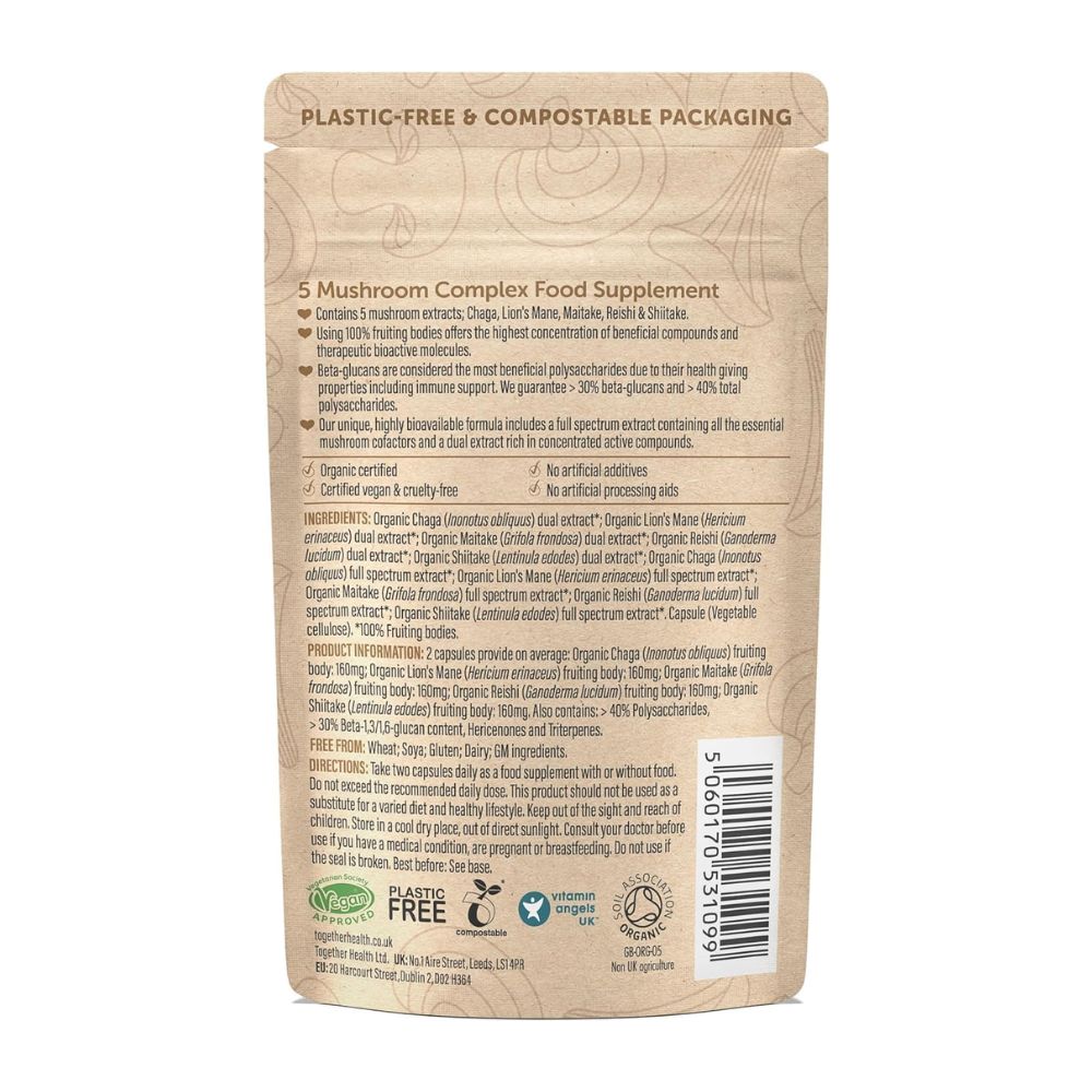 Together Health Organic Mushroom 5 60 Capsules