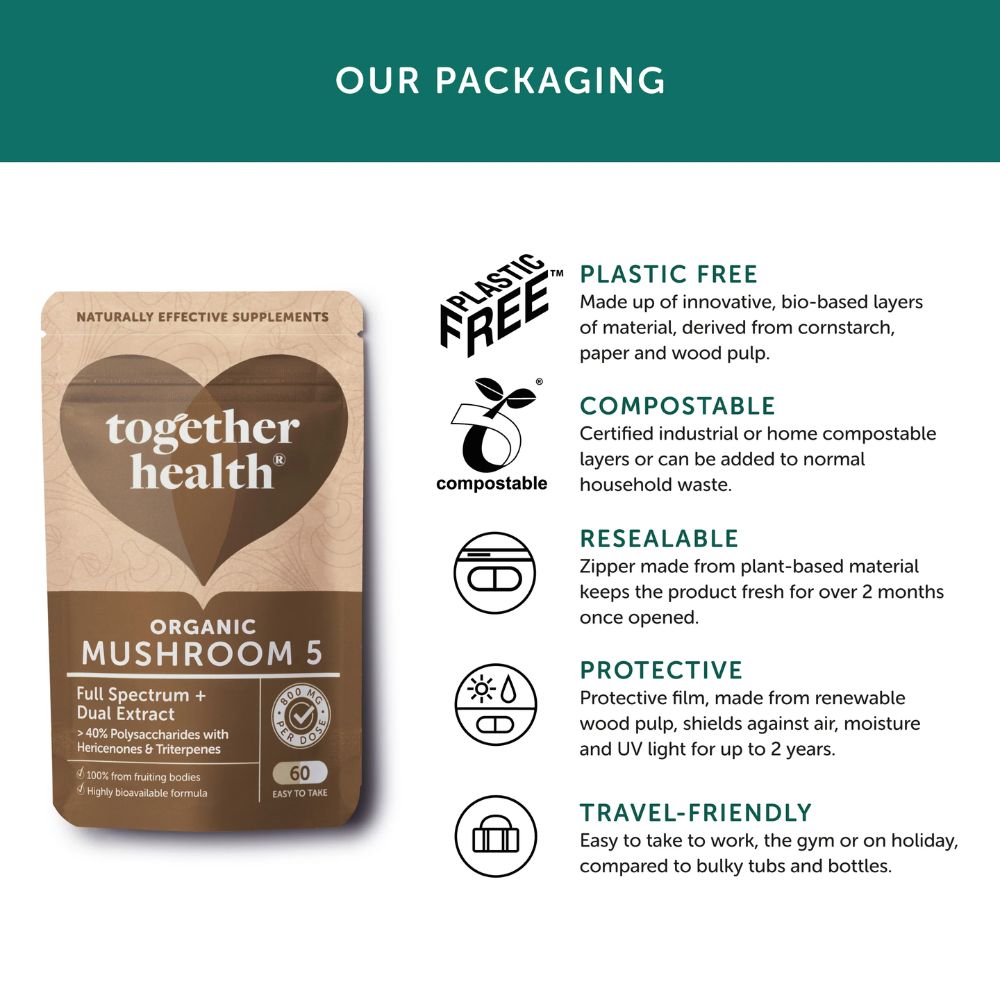 Together Health Organic Mushroom 5 60 Capsules