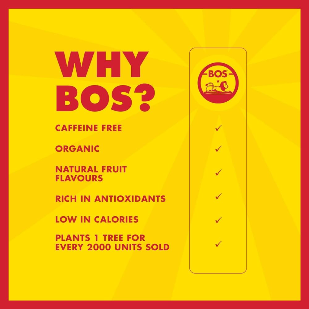 BOS Ice Tea Sugar Free Lemon Rooibos Iced Tea 6 x 1 Litre