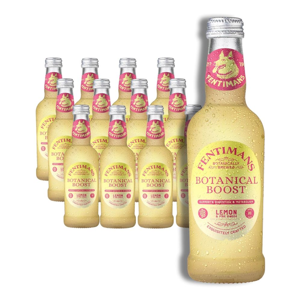Fentimans Botanical Boost Lemon & Pink Ginger 12 x 250ml