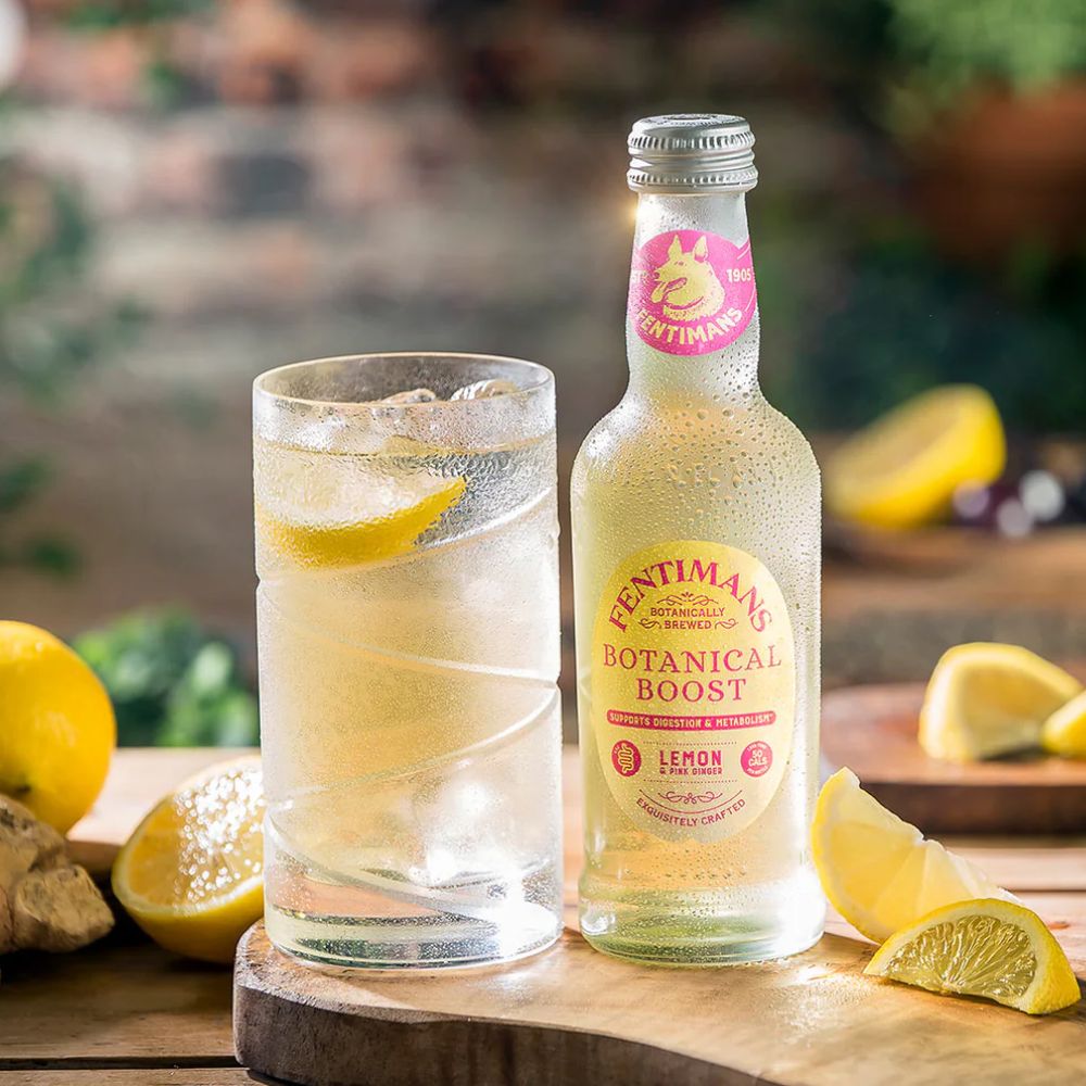 Fentimans Botanical Boost Lemon & Pink Ginger 12 x 250ml