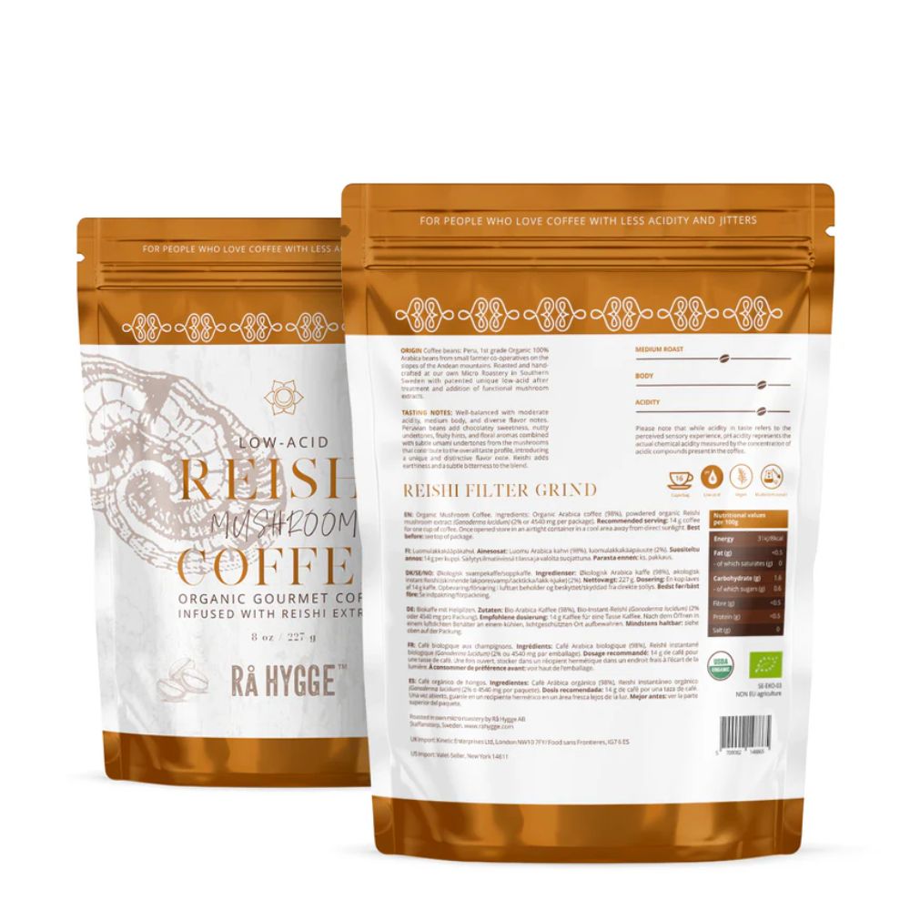 Rå Hygge Reishi Mushroom Coffee Filter Ground 227g