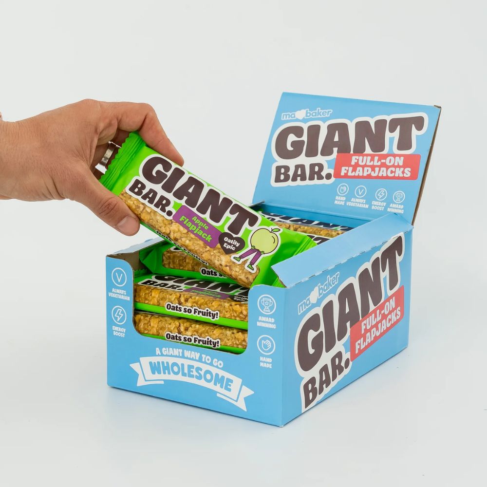 Ma Baker Giant Bar Apple Flapjack 20 x 90g