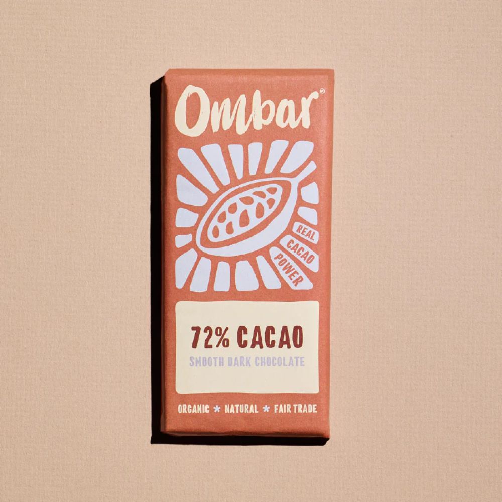 Ombar 72% Cacao Chocolate Bars 10 x 70g