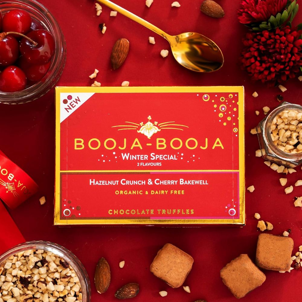 Booja-Booja Winter Hazelnut & Cherry Bakewell Eight Truffle Box 92g