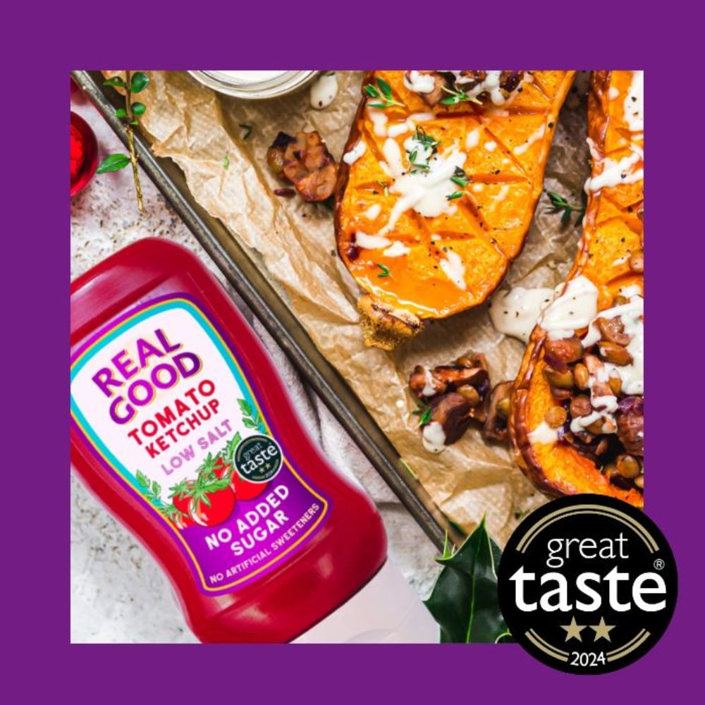 Real Good No Added Sugar Tomato Ketchup 6 x 310g