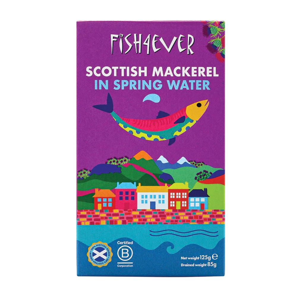 Fish4ever Mackerel in Spring Water 125g