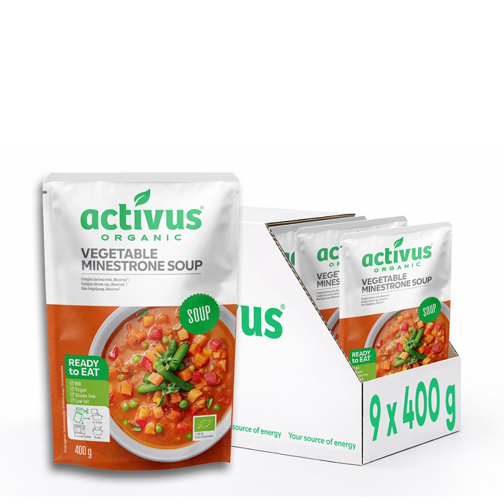 Activus Veg Minestrone Soup 9 x 400g