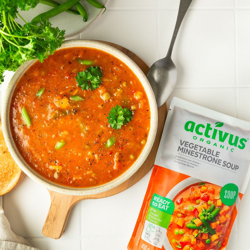 Activus Veg Minestrone Soup 9 x 400g