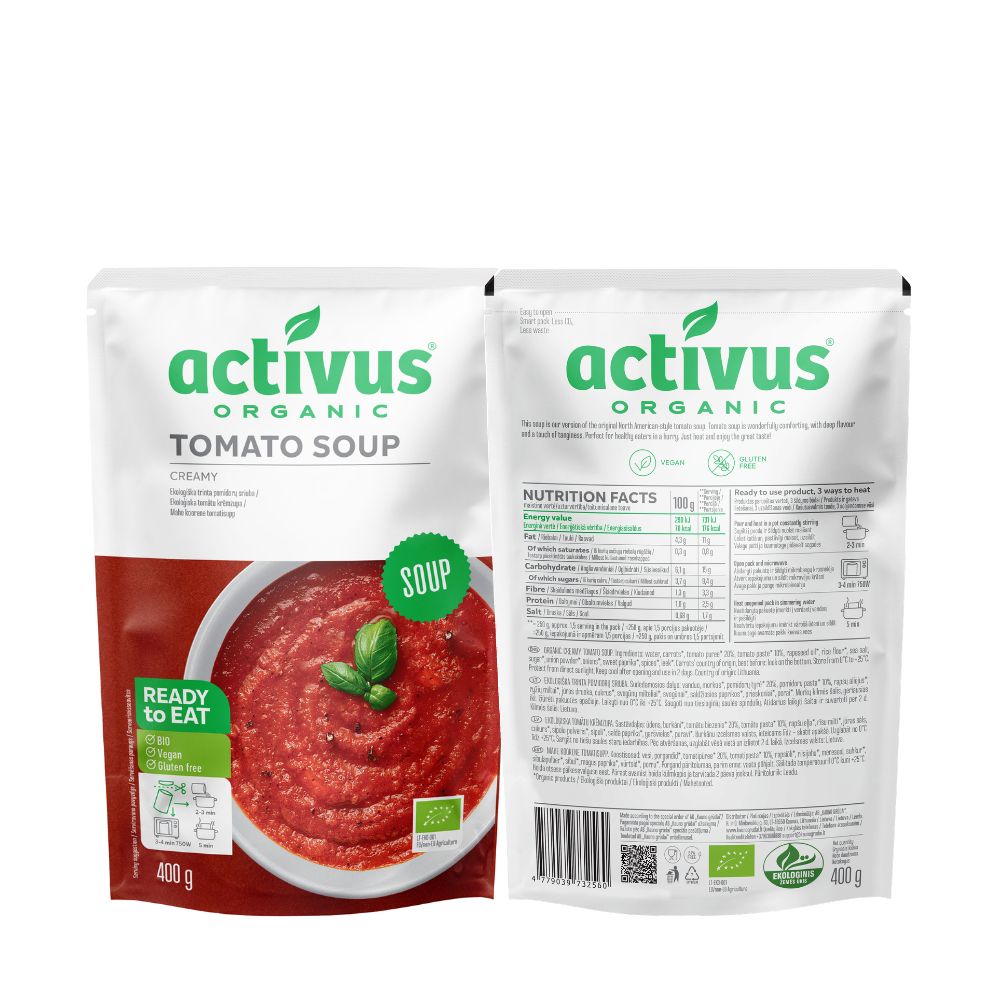 Activus Tomato Soup 9 x 400g