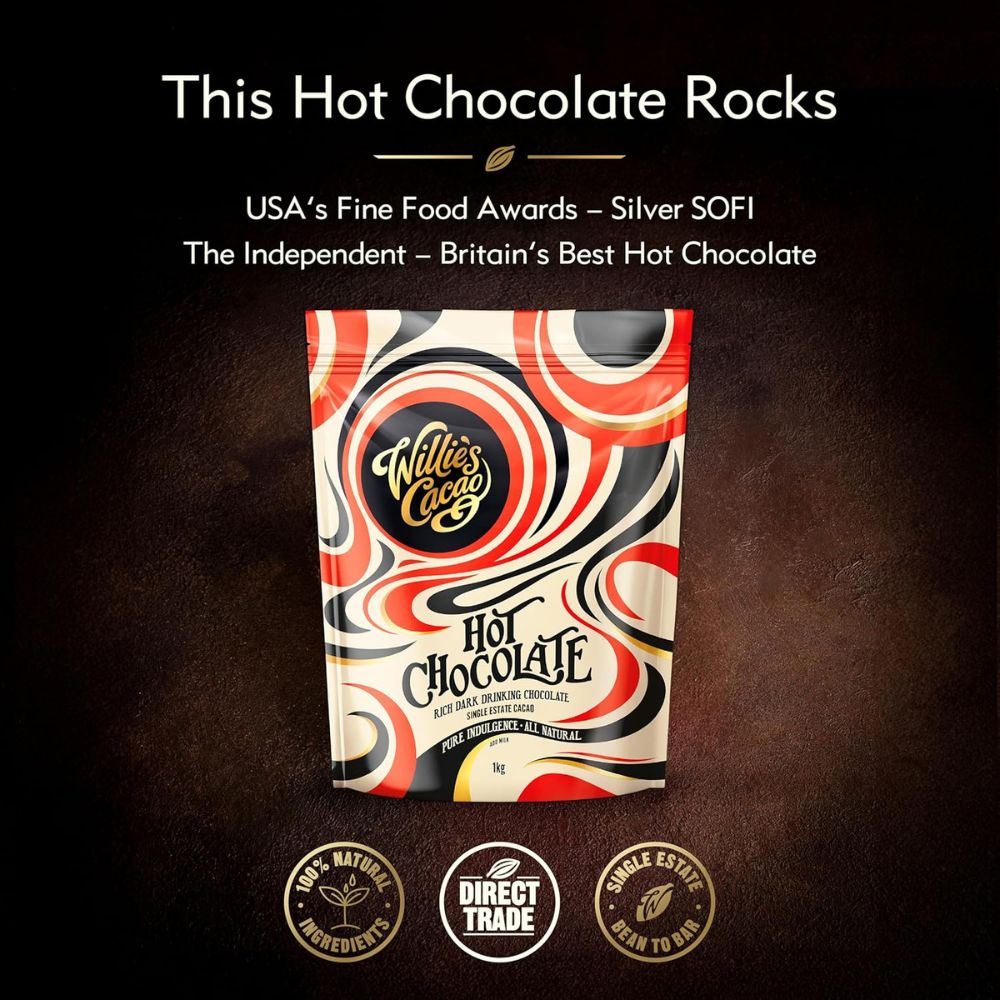 Willie's Cacao Hot Chocolate 52% Medellin Cacao 250g