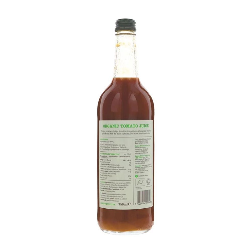 James White Organic Tomato Juice 6 x 750ml
