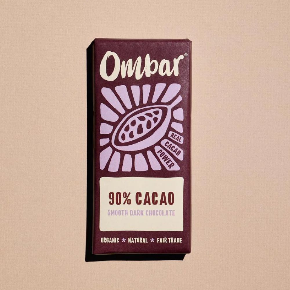 Ombar 90% Cacao Dark Chocolate Bars 10 x 35g