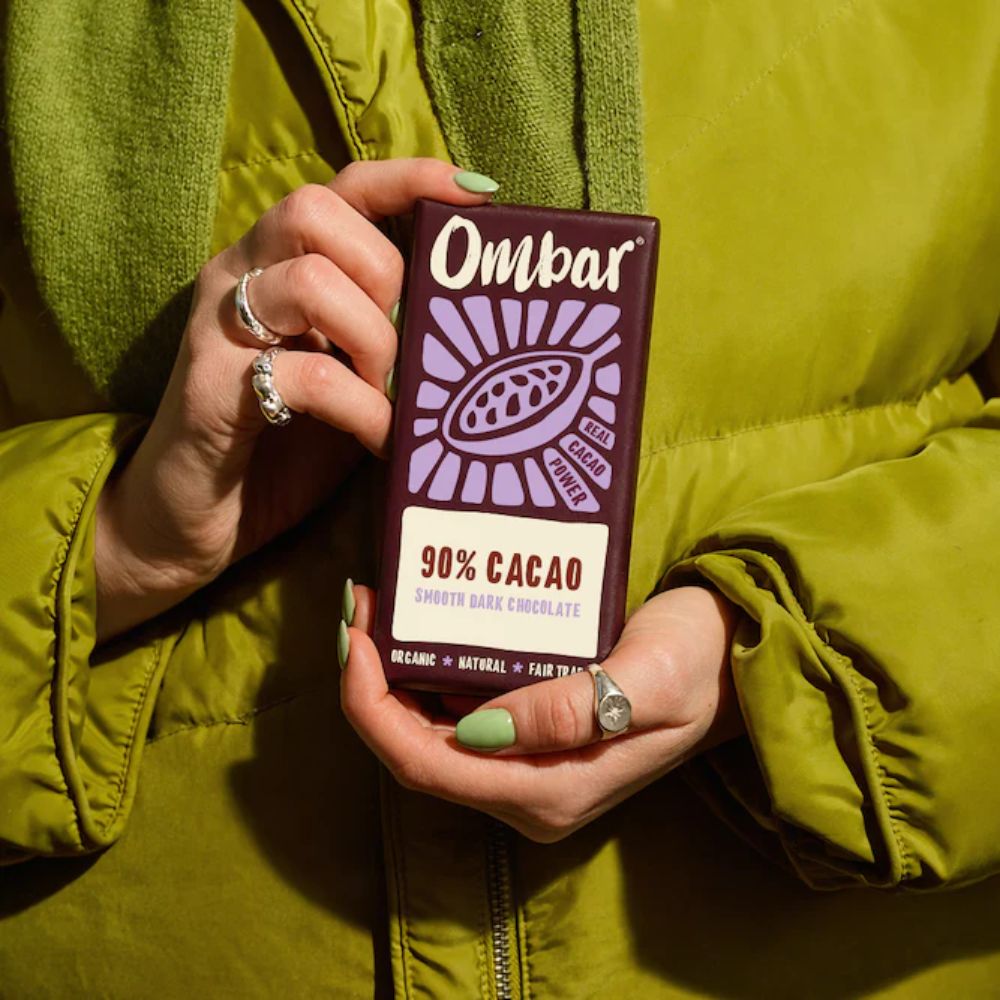 Ombar 90% Cacao Dark Chocolate Bars 10 x 35g