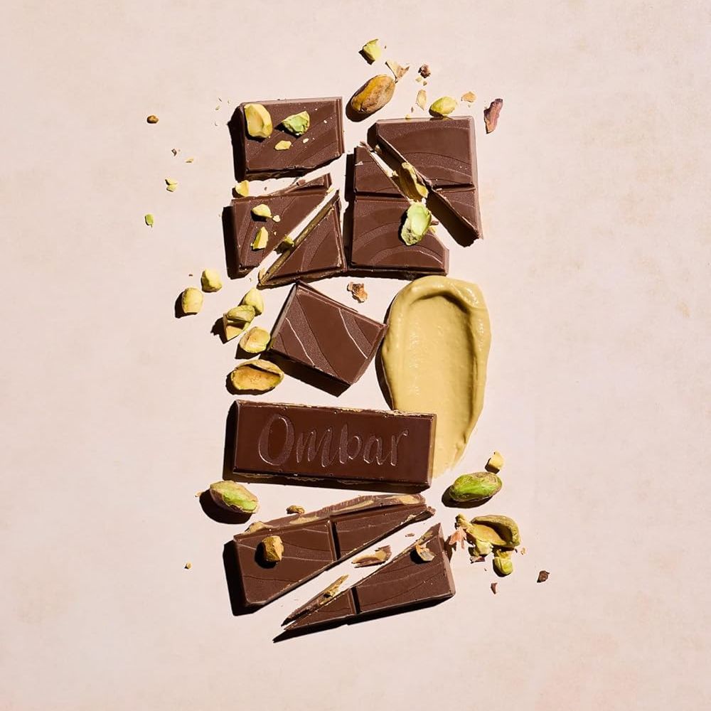 Ombar Centres Pistachio Cream Chocolate Bars 10 x 70g