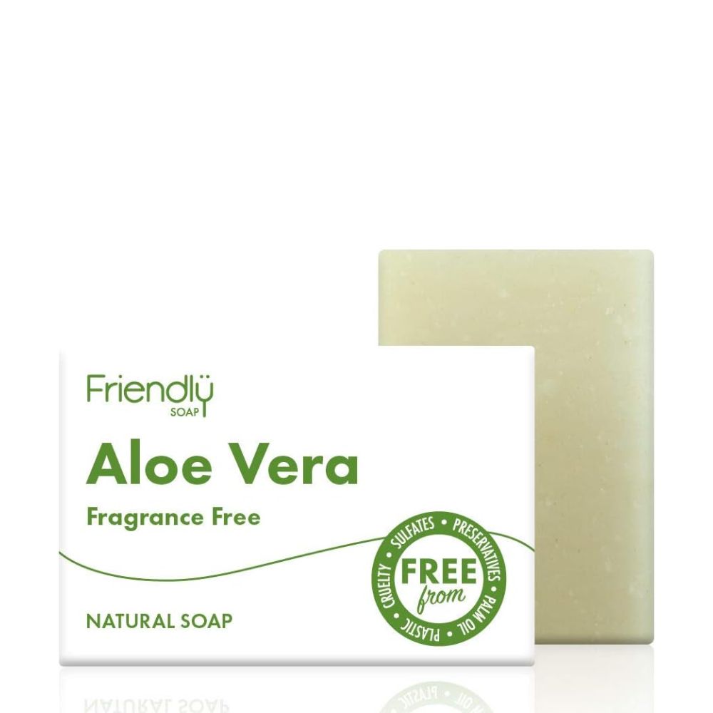 Friendly Soap Fragrance Free Aloe Vera Soap 6 x 95g