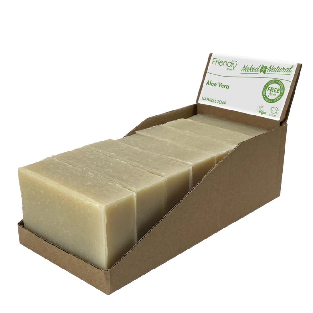 Friendly Soap Fragrance Free Aloe Vera Soap 6 x 95g