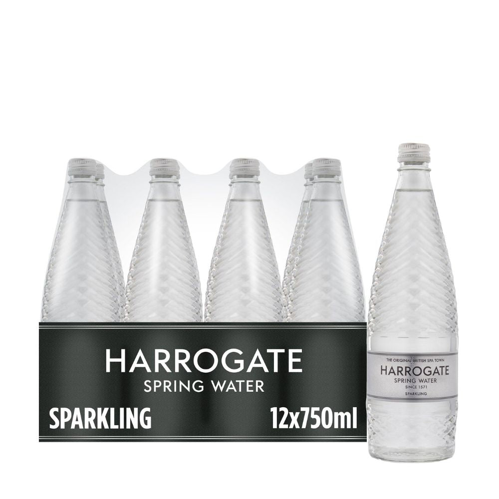 Harrogate Water Sparkling Glass Bottle 12 x 750ml
