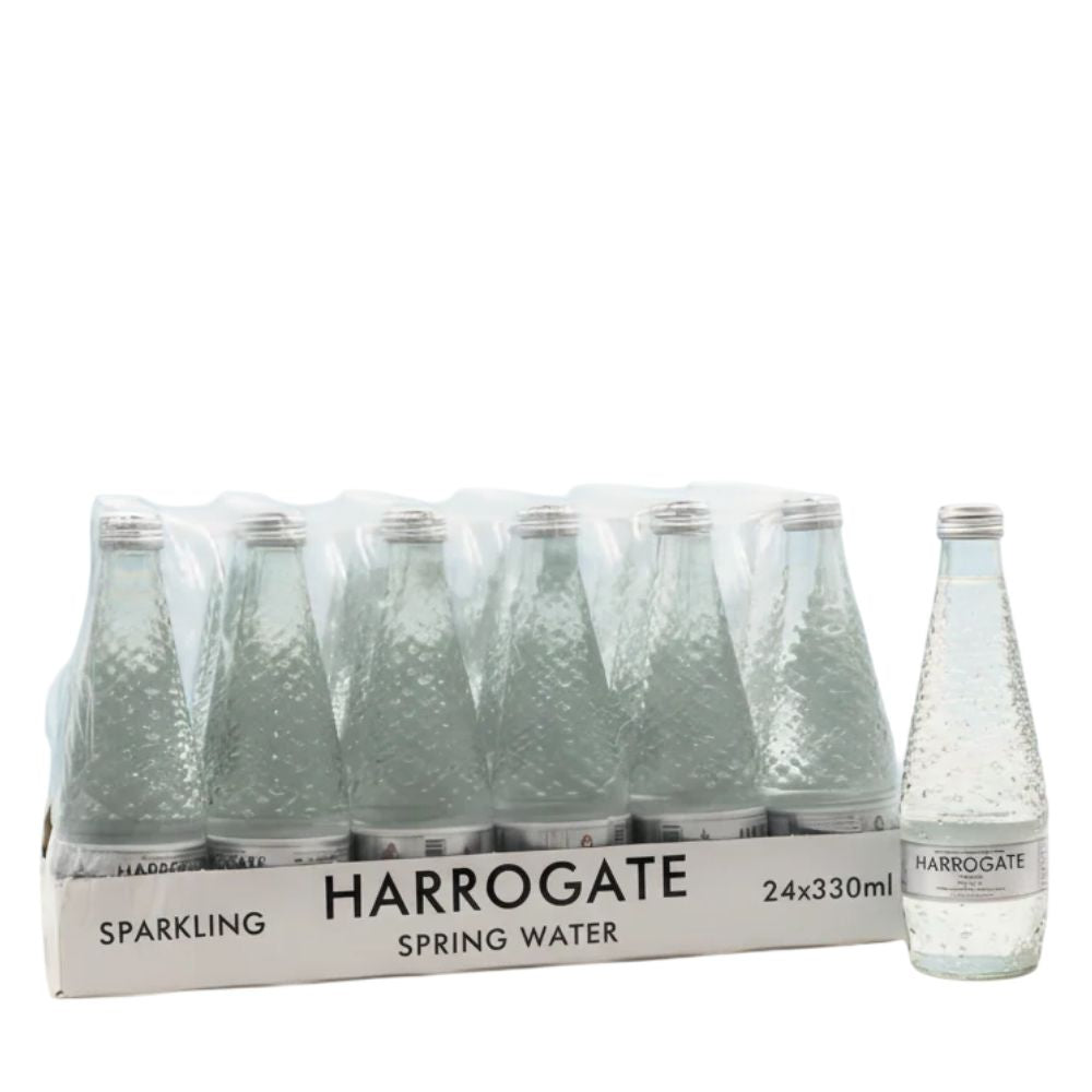 Harrogate Water Sparkling Glass Bottle 24 x 330ml
