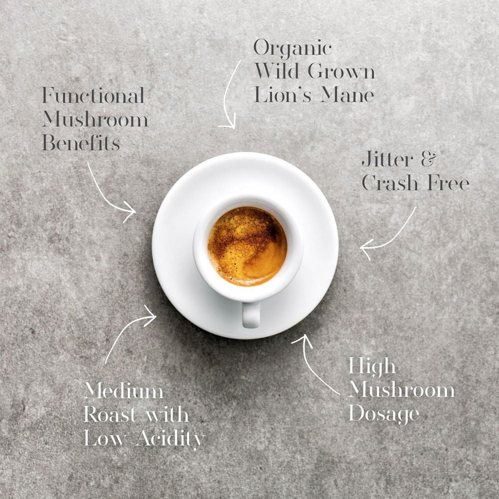Rå Hygge Lion's Mane Coffee Filter Ground 227g
