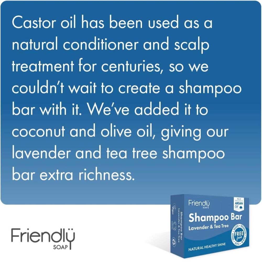 Friendly Soap Lavender & Tea Tree Shampoo Bar 6 x 95g