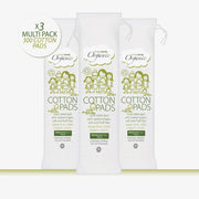 Simply Gentle Organic Cotton Pads 100 Pieces x 3