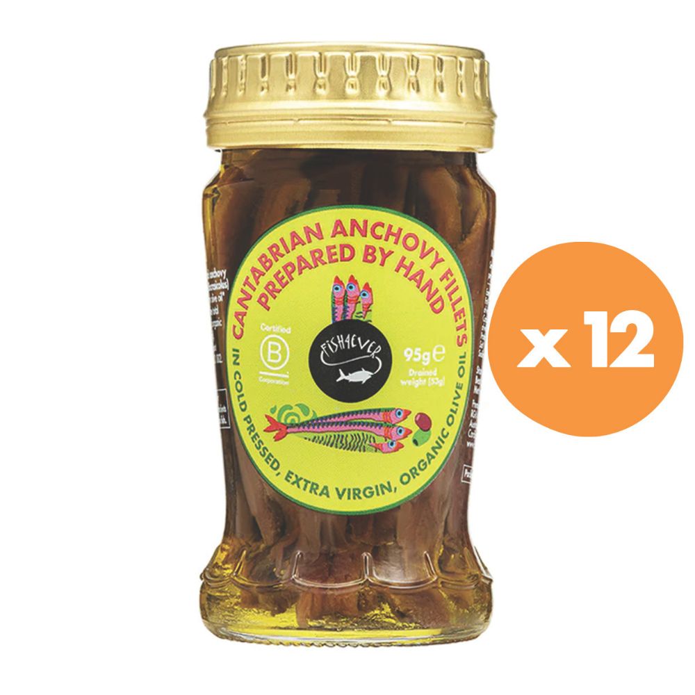 Fish4ever Anchovies in Extra Virgin Olive Oil 95g x12