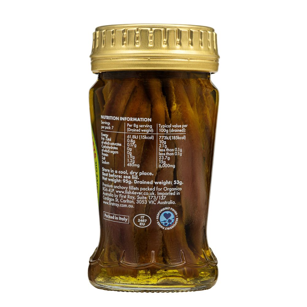 Fish4ever Anchovies in Extra Virgin Olive Oil 95g x12