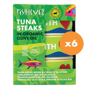 Fish4ever Azores Skipjack Tuna Steaks in Olive Oil 3 x 160g x6