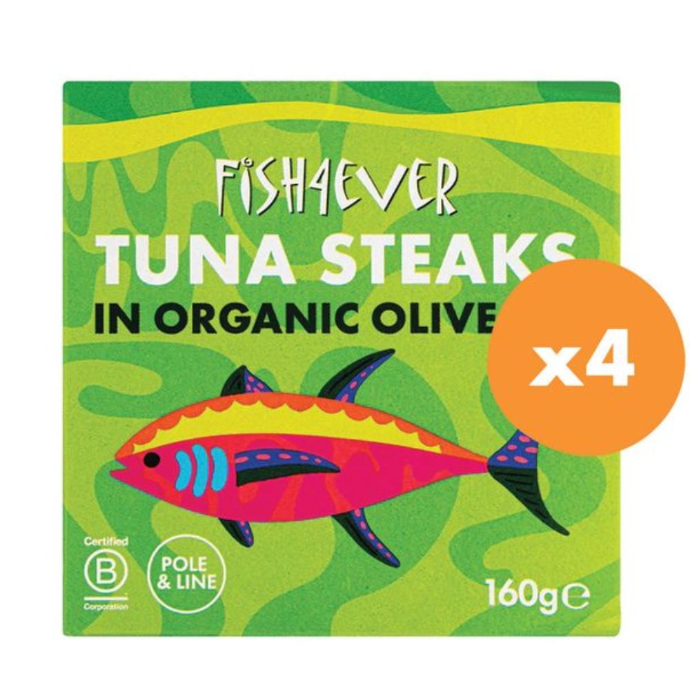 Fish4ever Azores Skipjack Tuna Steaks in Olive Oil 160g x4