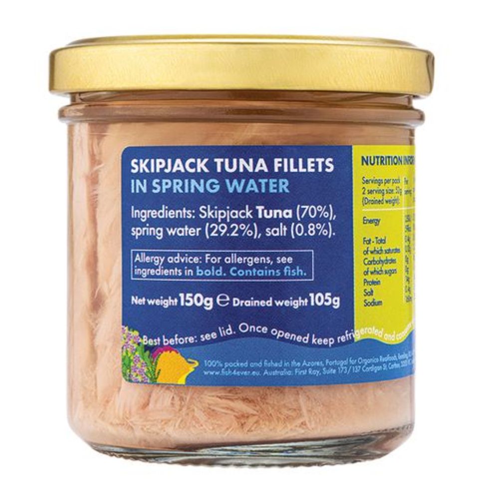 Fish4ever Azores Tuna Fillets in Spring Water 150g x3