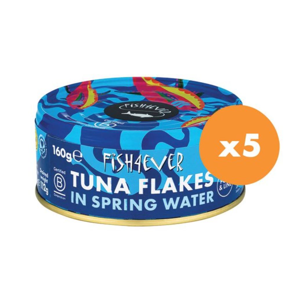 Fish4ever Azores Skipjack Tuna Flakes in Spring Water 160g x5