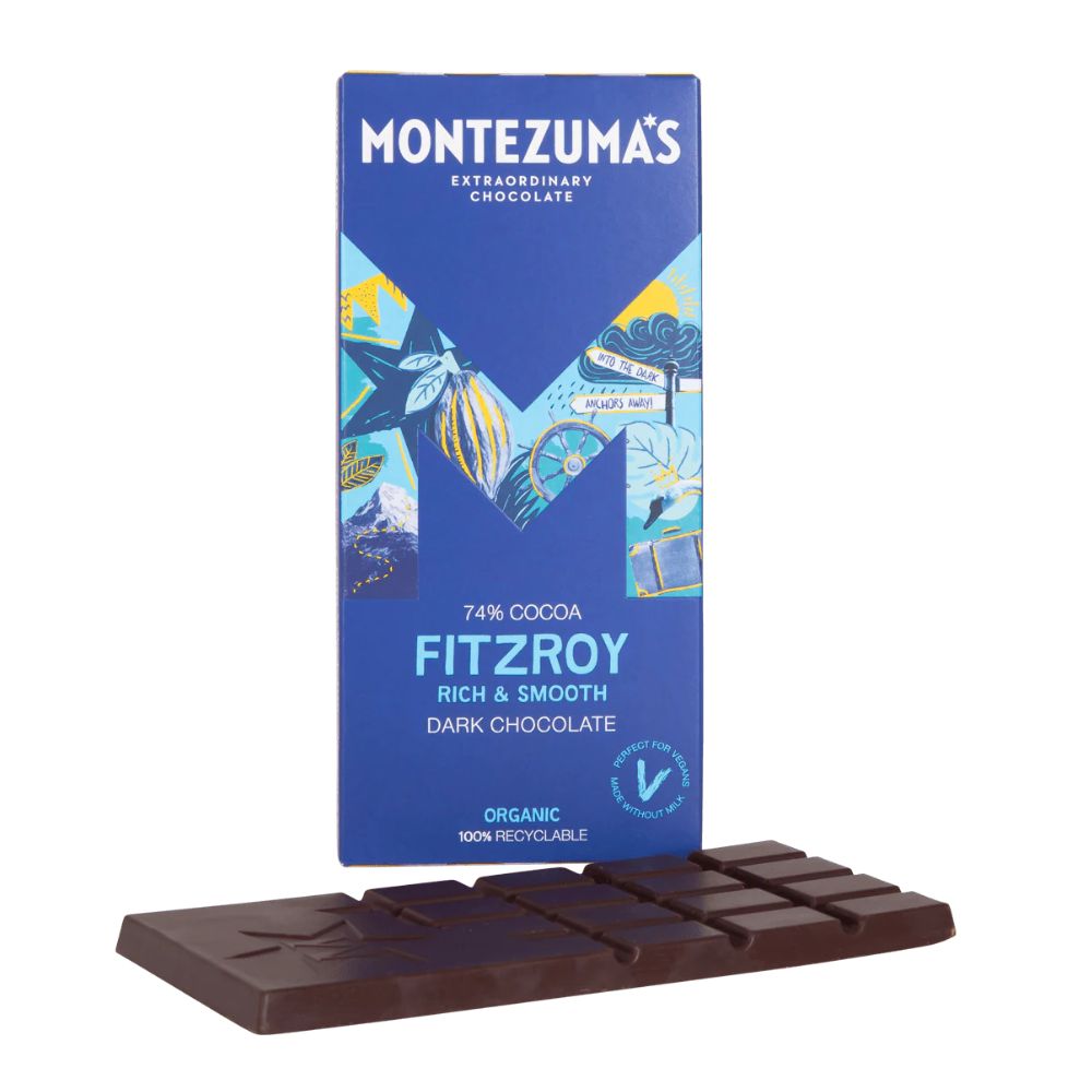 Montezuma FitzRoy Dark Chocolate 74% 12 x 90g
