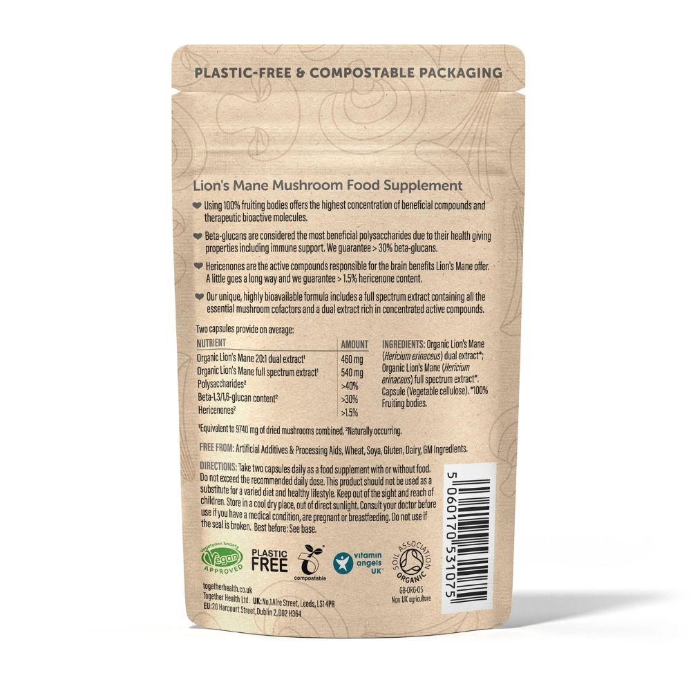 Together Health Organic Lion's Mane 60 Capsules