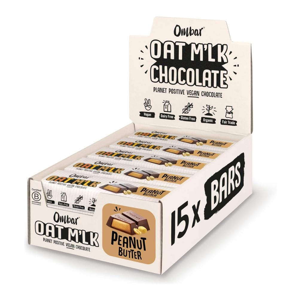 Ombar Peanut Butter Oat M'lk Choc Bar 15x42g