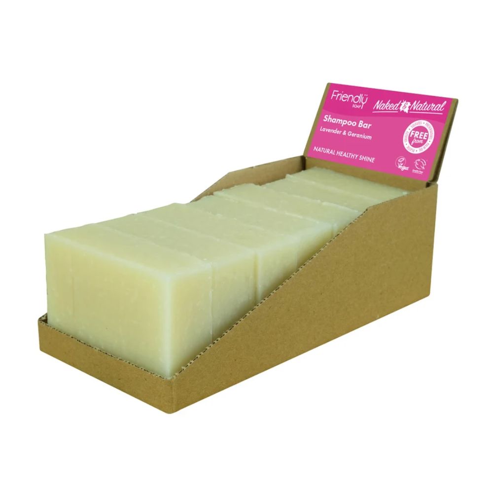 Friendly Soap Lavender & Geranium Shampoo Bar 6 x 95g