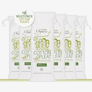 Simply Gentle Organic Cotton Pleats 100g x 6