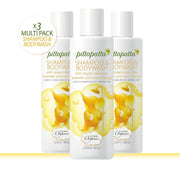 Simply Gentle Pittapatta Organic Shampoo & Bodywash 250ml x 3