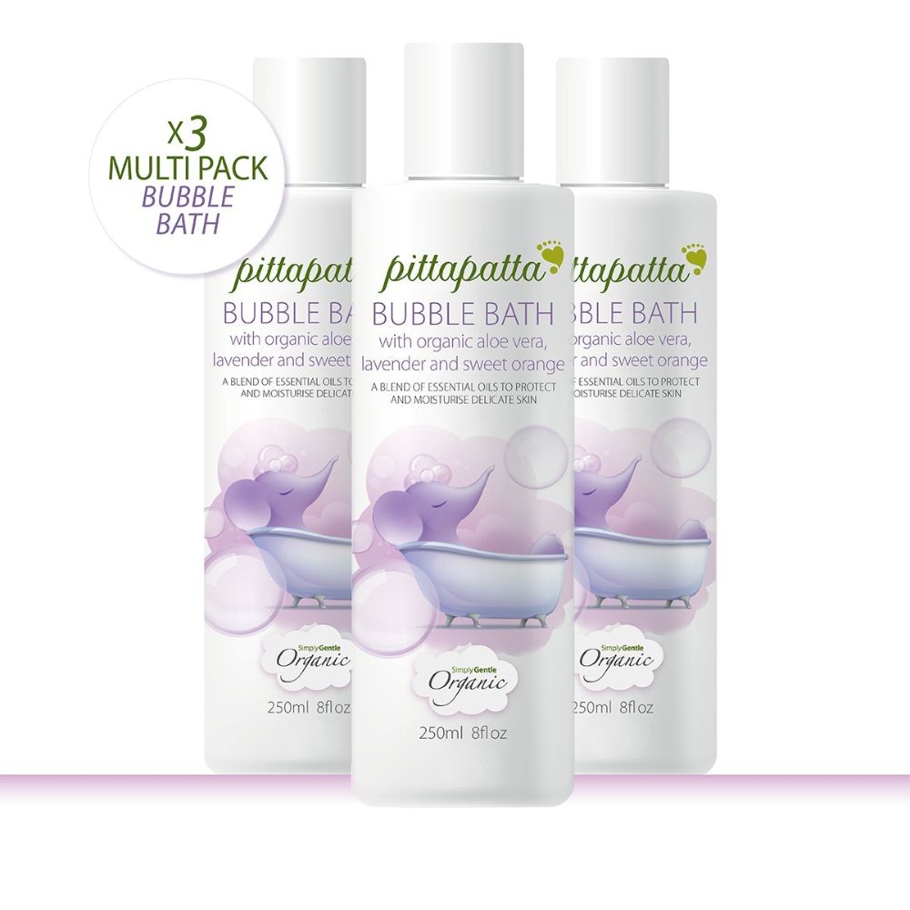 Simply Gentle Pittapatta Organic Bubblebath 250ml x 3