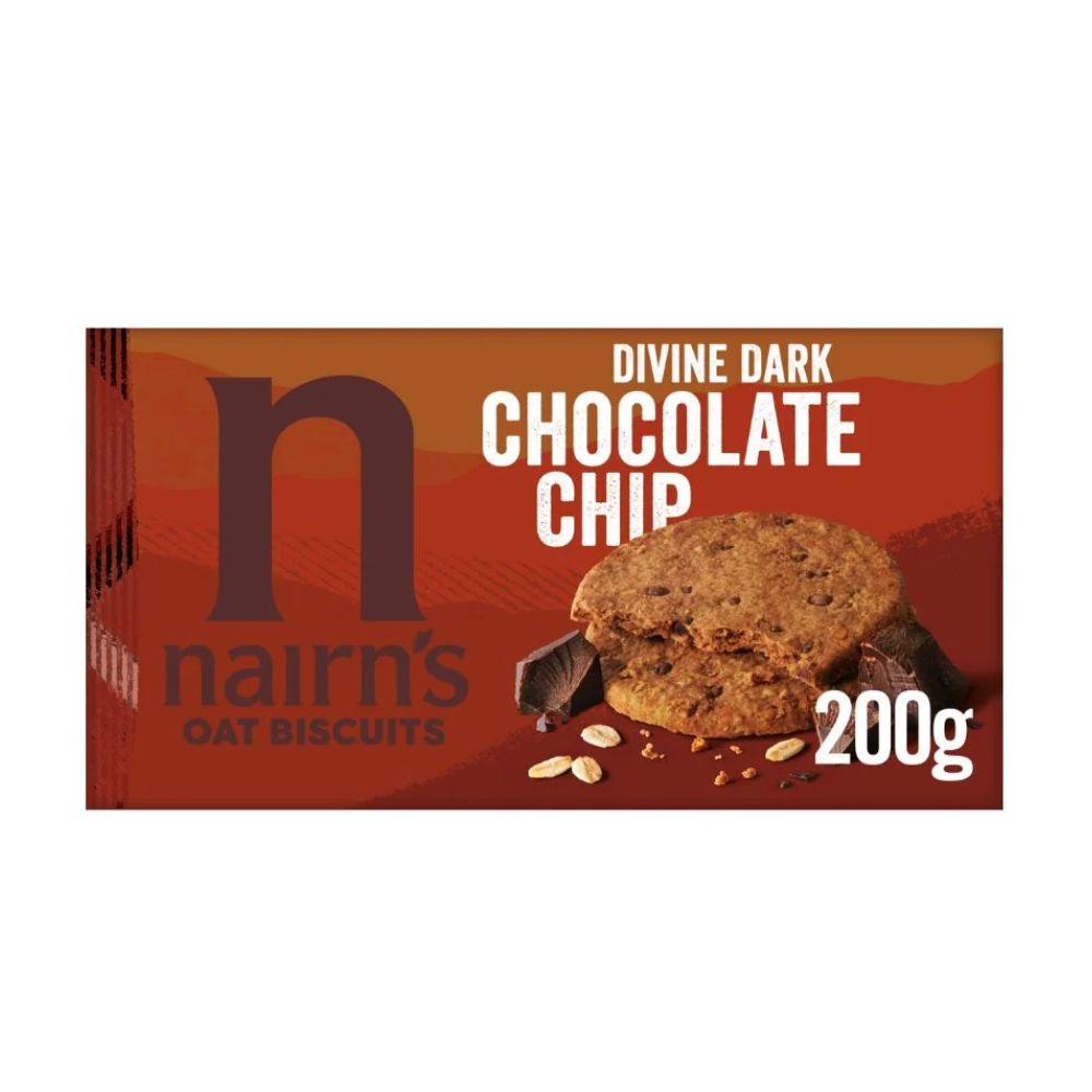 Nairn's Dark Chocolate Chip Oat Biscuits 8 x 200g