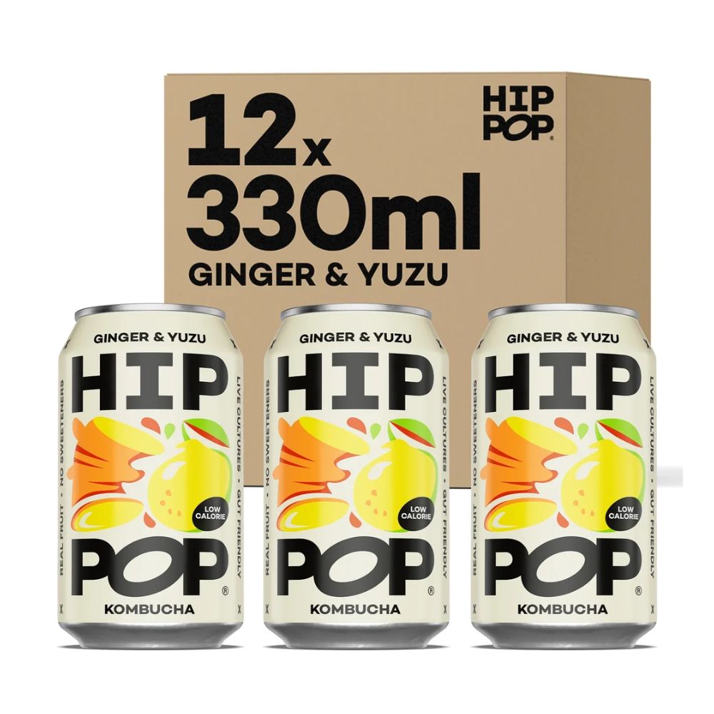 Hip Pop Ginger & Yuzu Kombucha 12 x 330ml