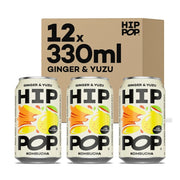 Hip Pop Ginger & Yuzu Kombucha 12 x 330ml