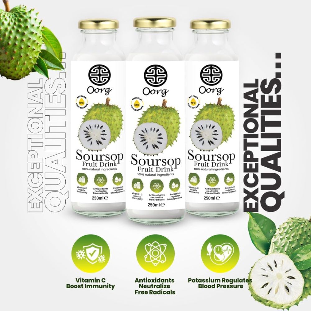 OORG Pure Soursop Graviola Juice 6 x 250ml