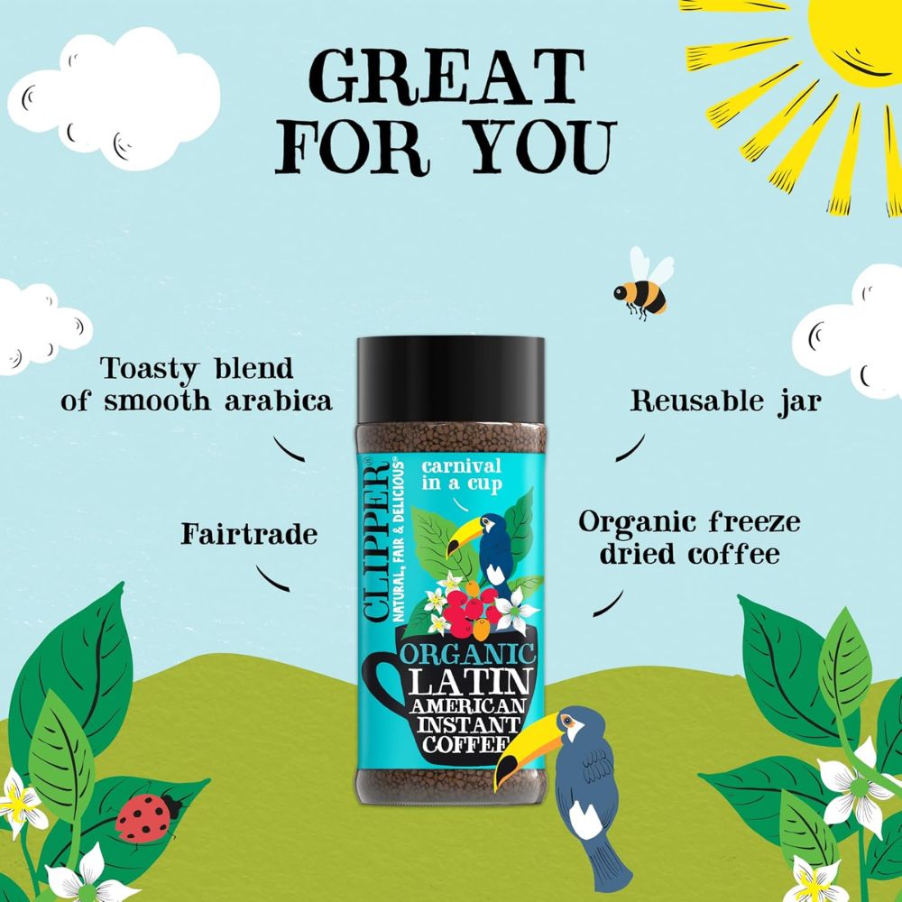 Clipper Fairtrade Organic Latin American Coffee 100g